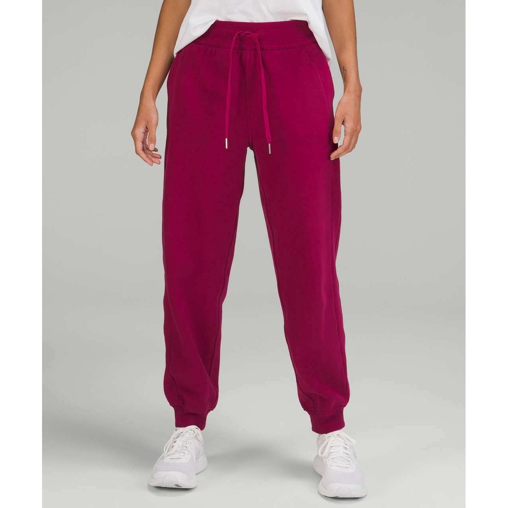 Lululemon Scuba Relaxed-Fit High-Rise Jogger Pomegranate Womens 6 Drawstring